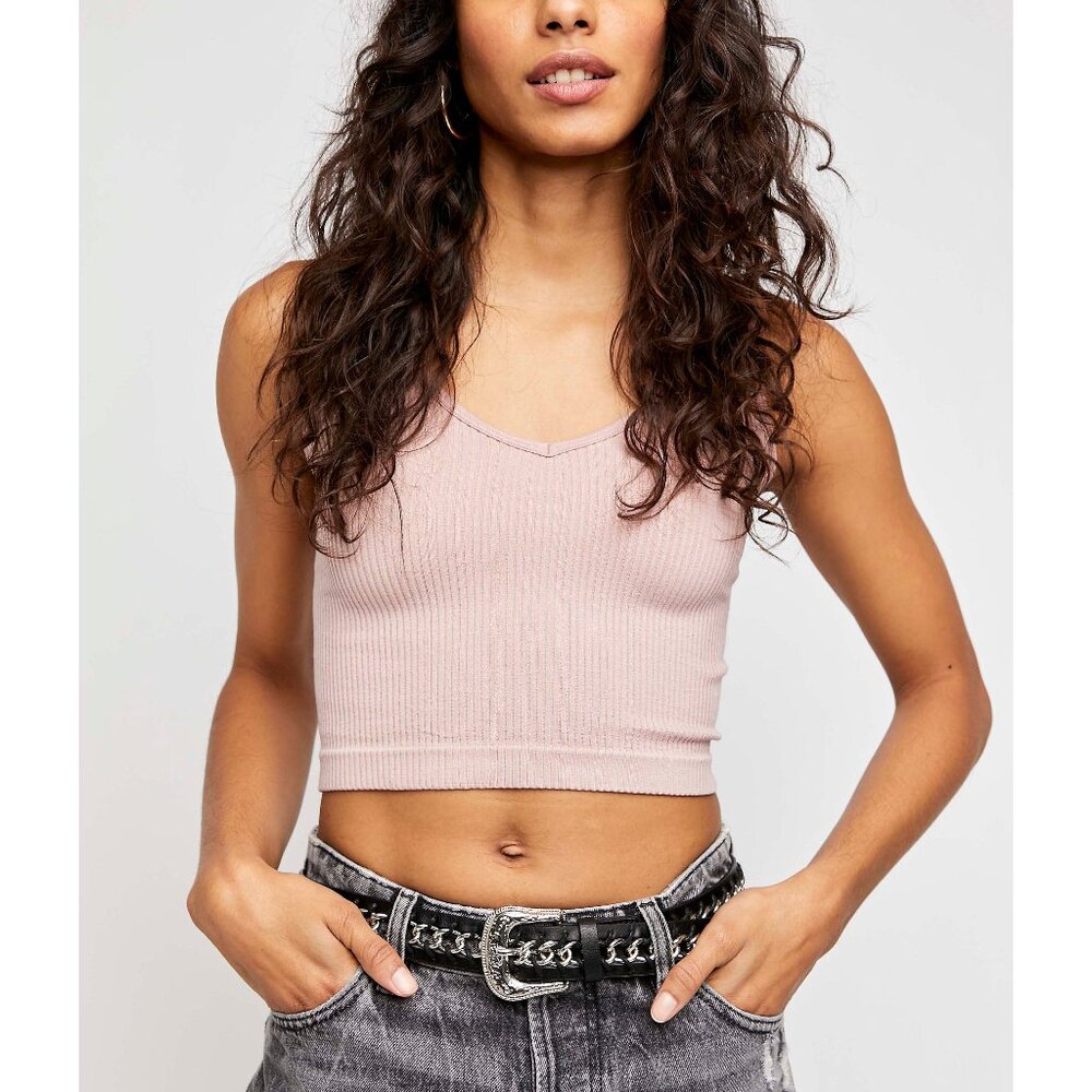 🆕 FREE PEOPLE Solid Rib Brami / Ballet